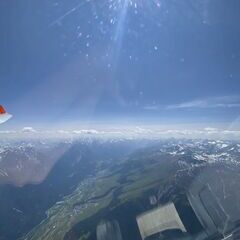 Flugwegposition um 13:33:38: Aufgenommen in der Nähe von Engiadina Bassa/Val Müstair District, Schweiz in 3784 Meter